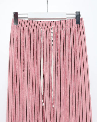 Striped String Point Elastic Waist Pants