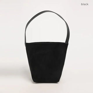 Simple suede tote bag