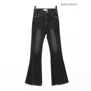 Slim bootcut denim pants