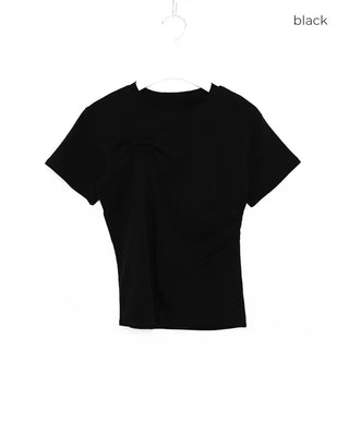 Pintuck Short-Sleeve T-Shirt