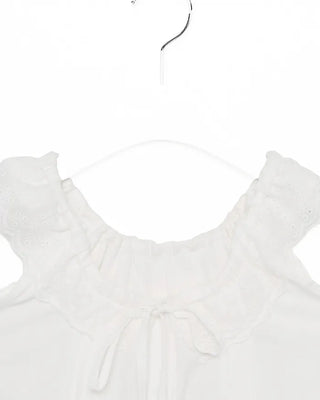 Scalloped lace neck pintuck tank top blouse