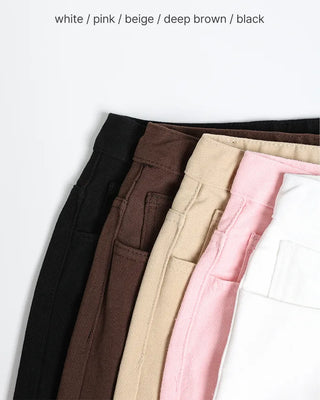 Cotton wide-fit pants