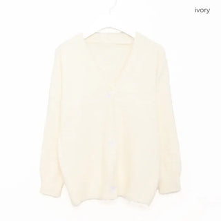 Oversized V-neck cardigan