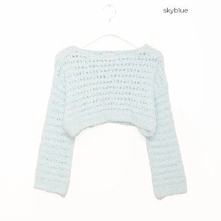Mohair cropped knit