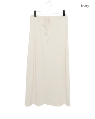 Ribbed maxi skirt