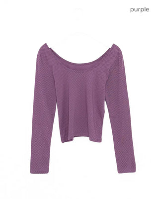 Pindot Gel Neck Long Cut and Sew