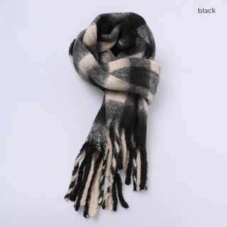 Gingham check casual scarf