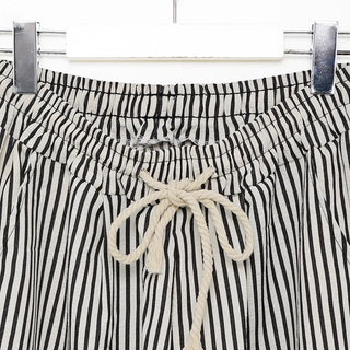 Striped wide-leg pants