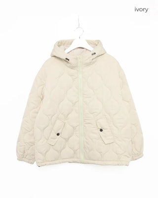 Hooded Quilted Padded Jumper