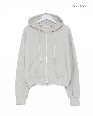 Two-way hooded zip-up