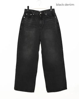 Washed Loose Fit Denim Pants