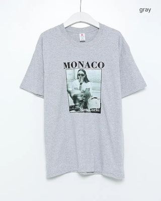 Monaco print short-sleeved T-shirt