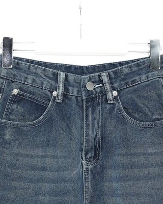 77 Color Star Patch Wide Jeans