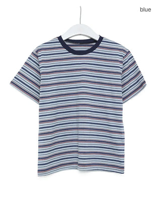 Multi-border ringer T-shirt