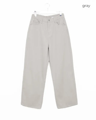 Cotton wide-leg pants