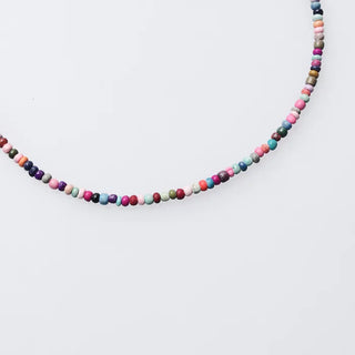 Asymmetrical Colorful Bead Necklace