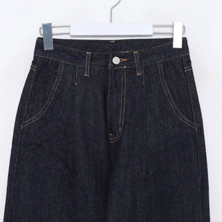 Stitched denim pants