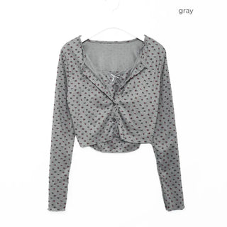 Flower Camisole Cardigan Set