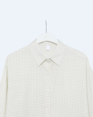 Oversized check shirt