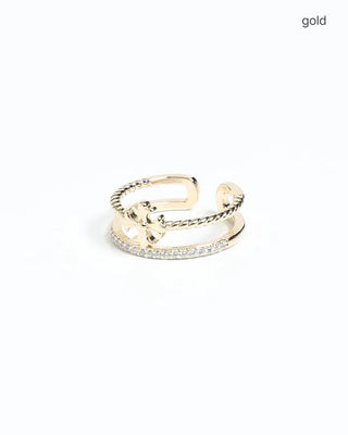 Cross pendant ring