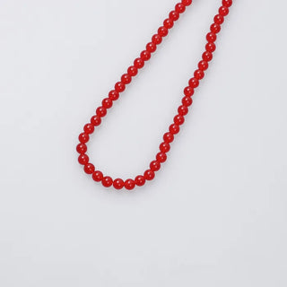 6mm Red Bead Necklace