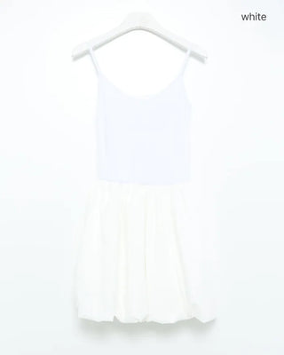 Balloon camisole mini dress