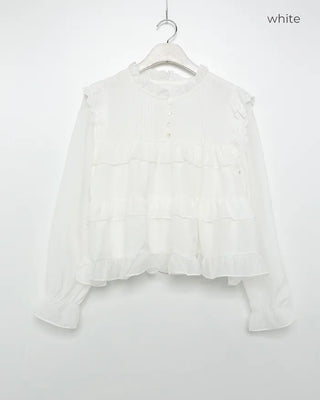 Tiered ruffle blouse
