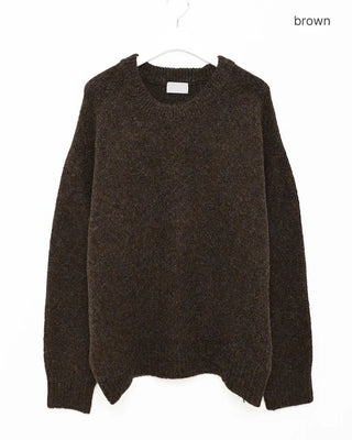 Blurred Round Neck Knit