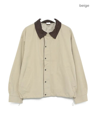 Corduroy Collar Work Jacket