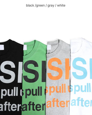 (Unisex) Lettering Heart Short-Sleeve T-Shirt