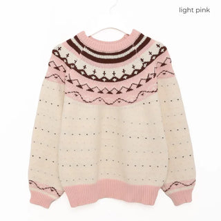 Nordic U-neck knit