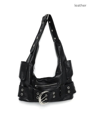 Big belt shoulder bag