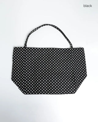 Dot canvas tote bag