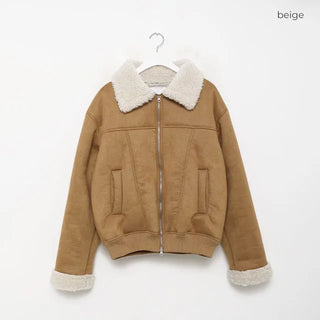 Boa bicolor suede jacket