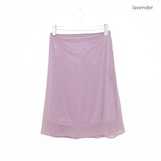 Polka dot chiffon skirt