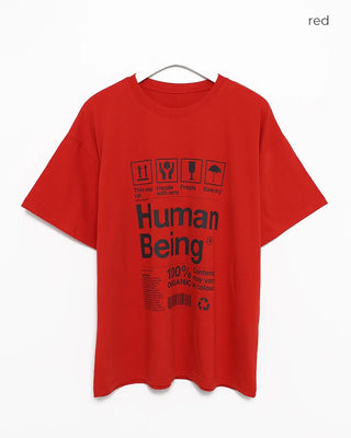 Cardboard Care Label Half T-Shirt