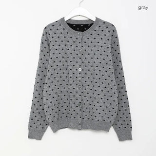 Polka Dot Round Cardigan