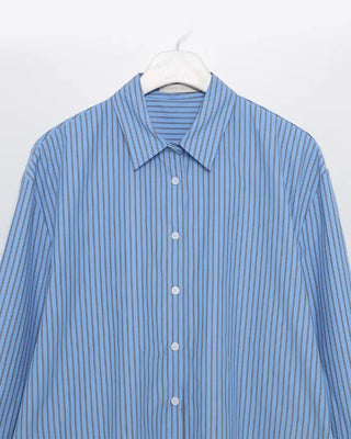 Pencil double stripe side round slit shirt