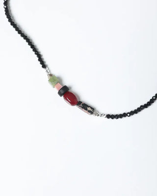Colored bead necklace