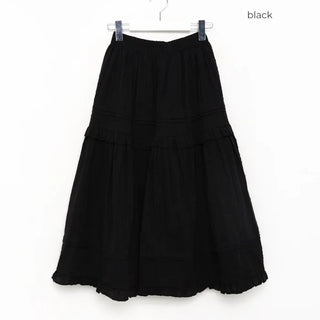 Frilled tiered skirt