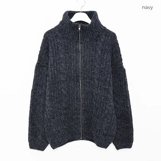(Unisex) Warm Abel Cable Zip-Up