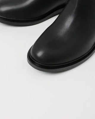 Leather long boots