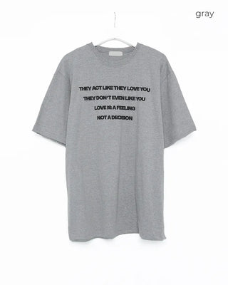 Lettering Oversized T-Shirt