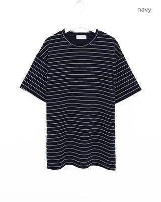 Striped oversized short-sleeved T-shirt
