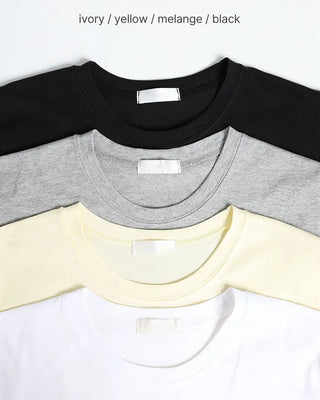Round neck basic short-sleeve T-shirt