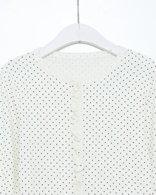 Polka Dot Frill Cardigan