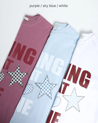 Lettering Star Short-Sleeve T-Shirt