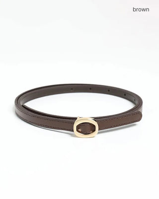 Oval buckle belt