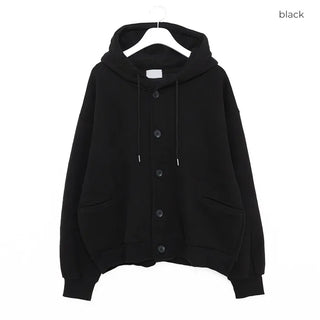 (Unisex) Button-up Hooded Parka