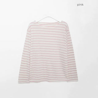 Basic striped long-sleeved T-shirt